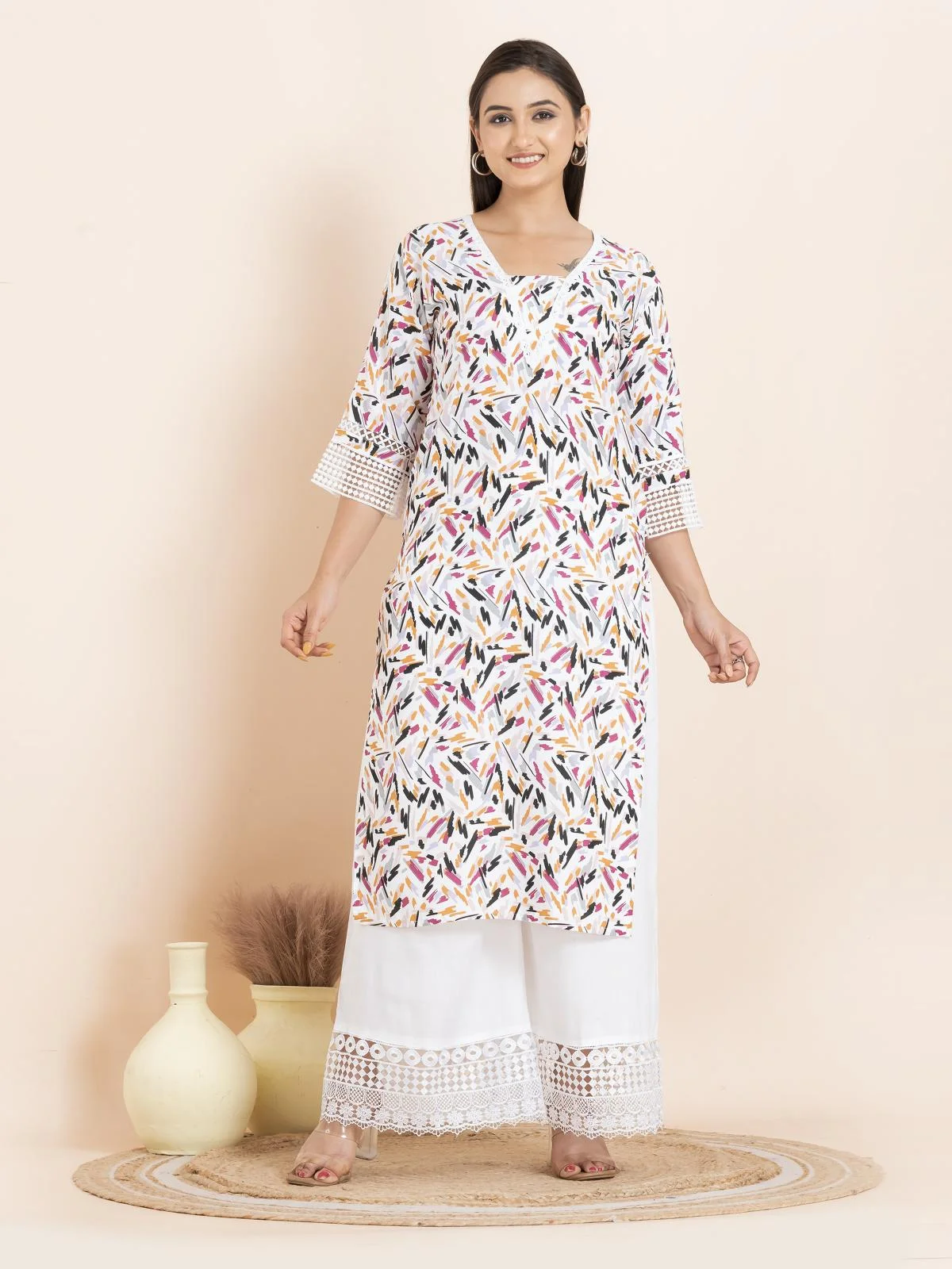 Rai Creation Originals V – NECK KURTI MULTICOLOUR